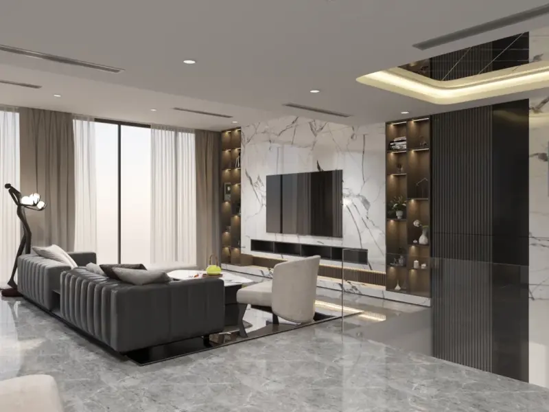 Thiết kế nội thất nhà phố 4 tầng anh Khánh – Phù Linh, Sóc Sơn
