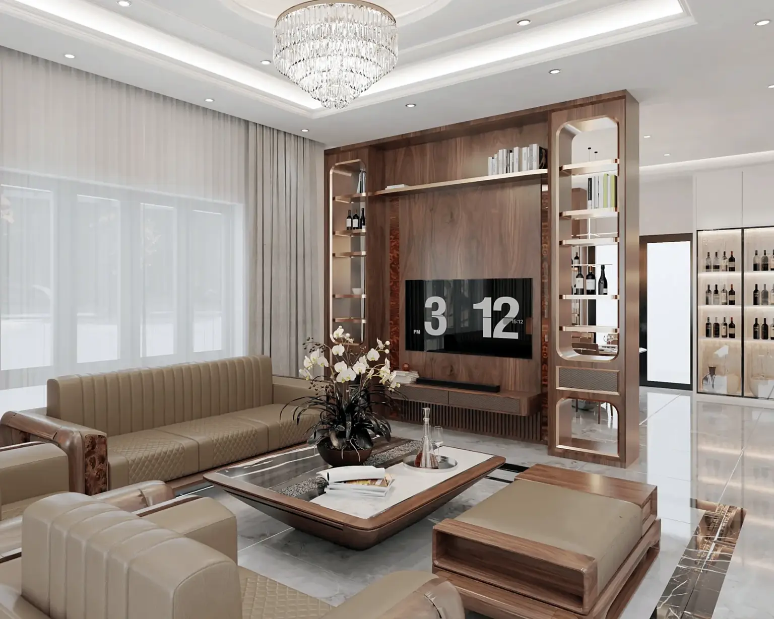 Phối cảnh thiết kế · Biệt thự anh Tuấn – Nam Hồng